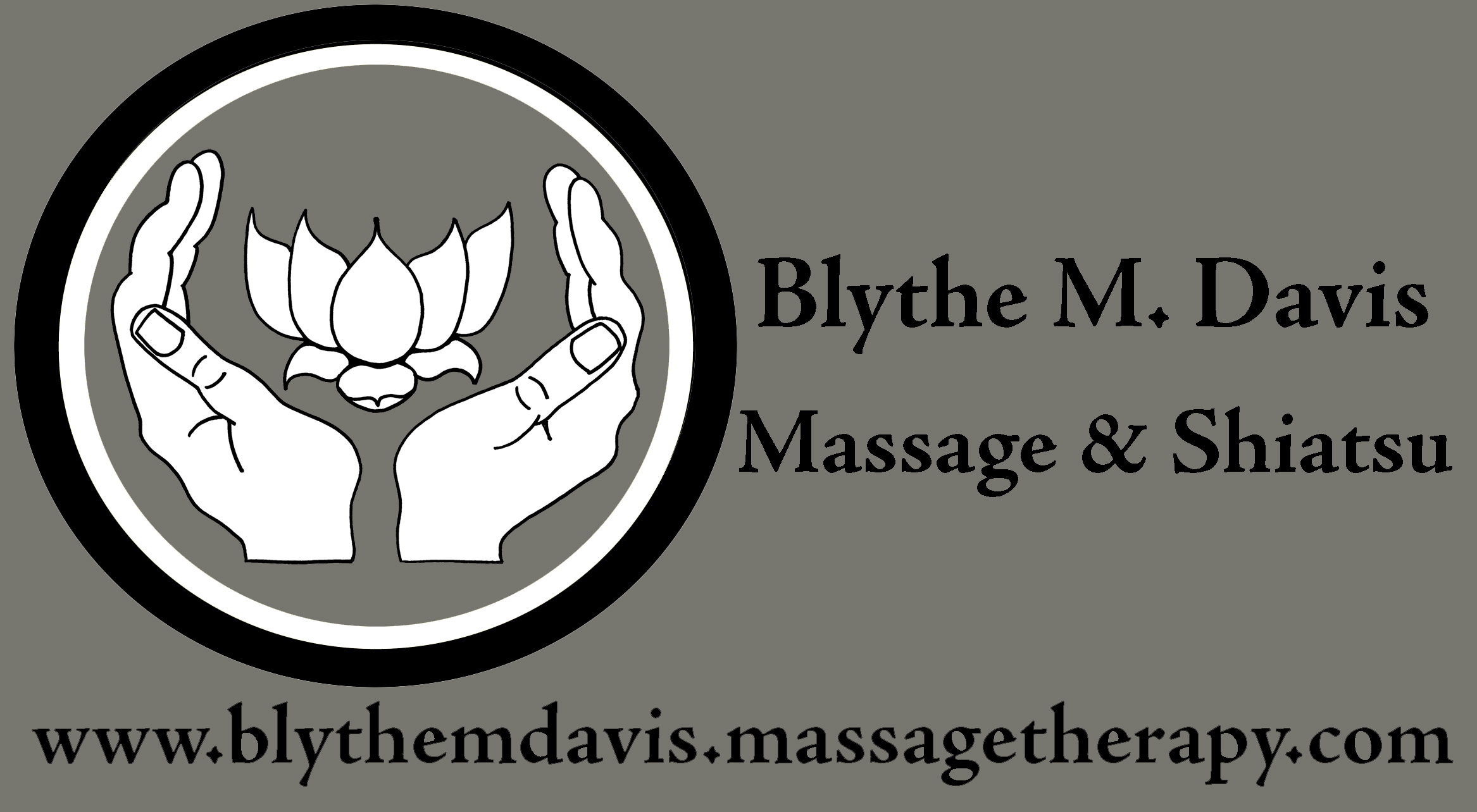 Blythe M. Davis Massage & Shiatsu www.blythemdavis.massagetherapy.com